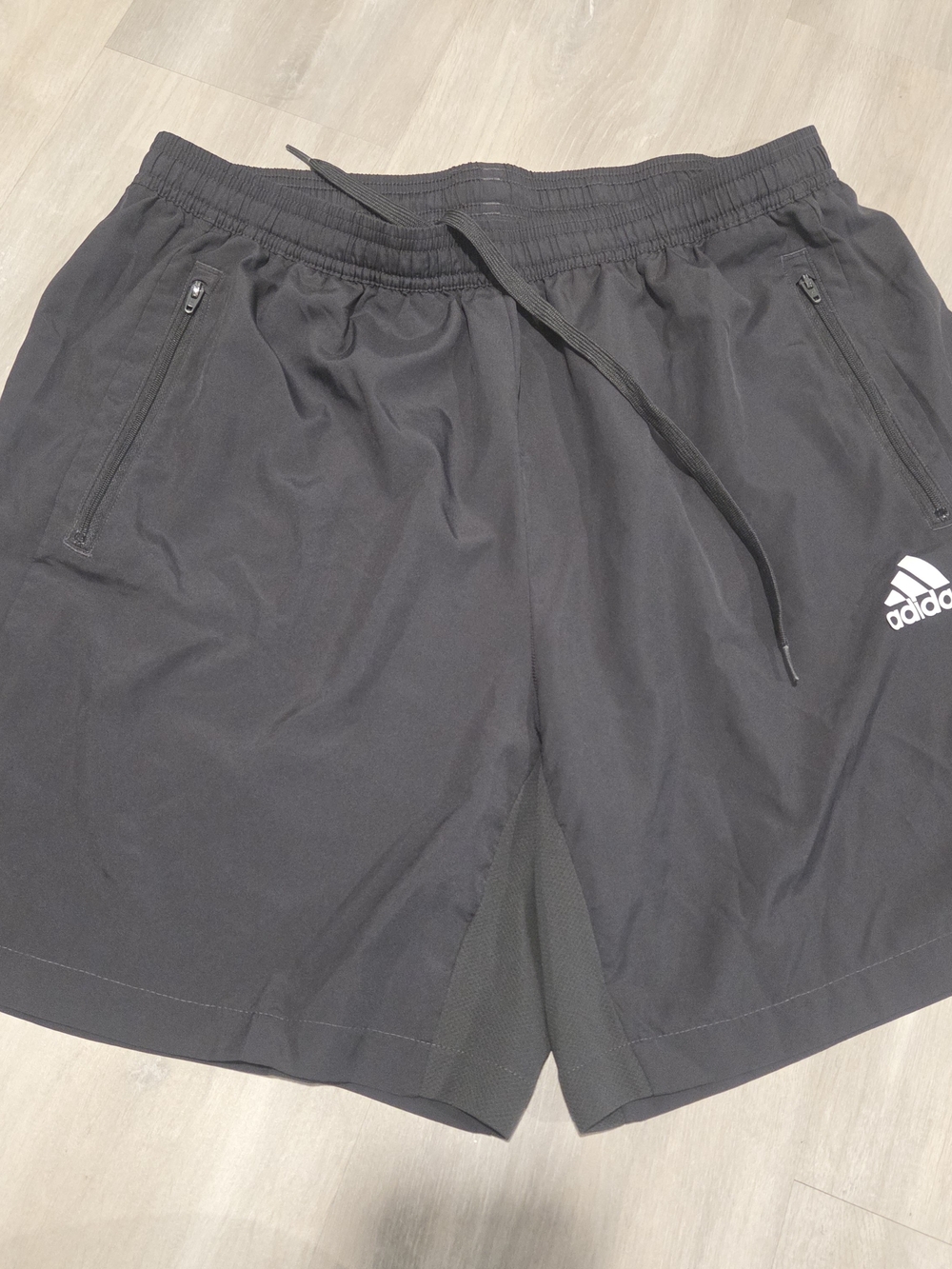 Adidas Aeroready Training Shorts Mens XL Black Woven 7" Zip Pockets